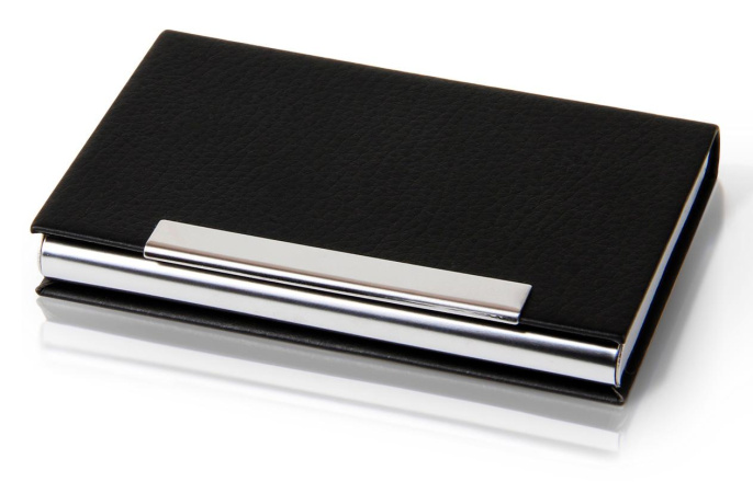 Визитница Deli 7628 настольная,  черный