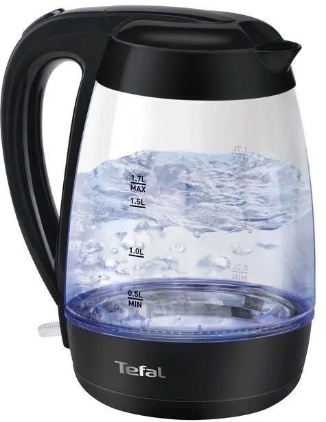 Чайник электрический Tefal KO450832 8010000465 1.7л. черный корпус: стекло/пластик 8010001400