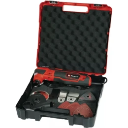 Многофункциональный инструмент Einhell TE-MG 350 EQ, 350вт, 22-40 тыс/мин, 3гр, Quick, конст.элка, набор оснастки, кейс 4465155