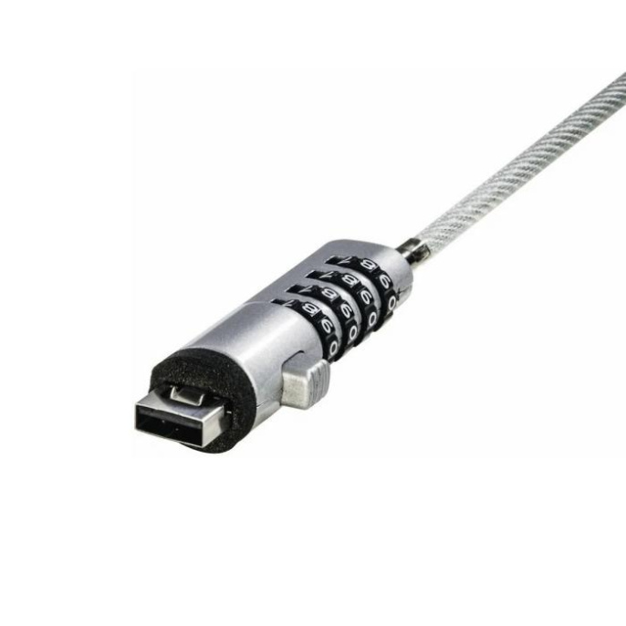 Замок HAMA H-54117 для ноутбука серебристый [00054117]