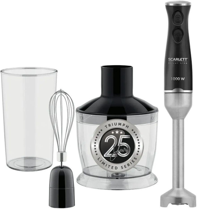 Блендер Scarlett Silver Line SC-HB42F73, погружной, черный