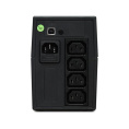 ИБП POWERMAN Back Pro 650 PLUS, линейно-интерактивный, 650ВА, 360Вт, 4 IEC320 C13 с резервным питанием, USB, батарея 12В 7 Ач 1 шт., 298мм х 101мм х 142мм, 4.3 кг./ UPS POWERMAN Back Pro 650 PLUS, line-interactive, 650VA, 360W, 4 IEC320 C13 with redundant