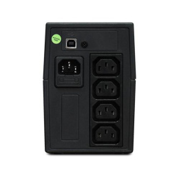ИБП POWERMAN Back Pro 650 PLUS, линейно-интерактивный, 650ВА, 360Вт, 4 IEC320 C13 с резервным питанием, USB, батарея 12В 7 Ач 1 шт., 298мм х 101мм х 142мм, 4.3 кг./ UPS POWERMAN Back Pro 650 PLUS, line-interactive, 650VA, 360W, 4 IEC320 C13 with redundant