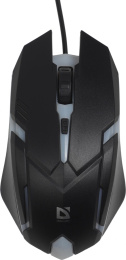 Мышь проводная Defender Cyber MB-560L, игровая, оптическая, USB, 1600dpi, черный [52560]