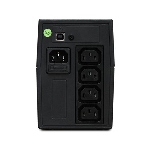 ИБП POWERMAN Back Pro 650 PLUS, линейно-интерактивный, 650ВА, 360Вт, 4 IEC320 C13 с резервным питанием, USB, батарея 12В 7 Ач 1 шт., 298мм х 101мм х 142мм, 4.3 кг./ UPS POWERMAN Back Pro 650 PLUS, line-interactive, 650VA, 360W, 4 IEC320 C13 with redundant