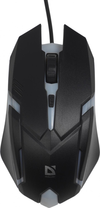 Мышь проводная Defender Cyber MB-560L, игровая, оптическая, USB, 1600dpi, черный [52560]