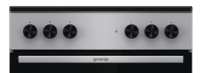 Электрическая плита Gorenje GEC6A11SG, стеклокерамика, без крышки, серый