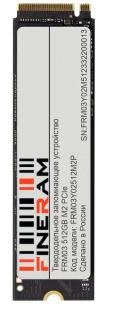 Твердотельный накопитель/ Fineram SSD FRM03, 256GB, M.2 22x80mm , PCIe 3.0 x4, TLC, R/W 3300/1200MB/s, IOPs 450 000/1 000 000, TBW 185 (FRM03Y01256M2P)