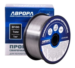 Проволока порошковая E71T-GS d.1.0 мм 1.0кг D100 NO GAS