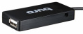 Хаб (разветвитель) Buro BU-HUB4-U2.0-Slim, черный