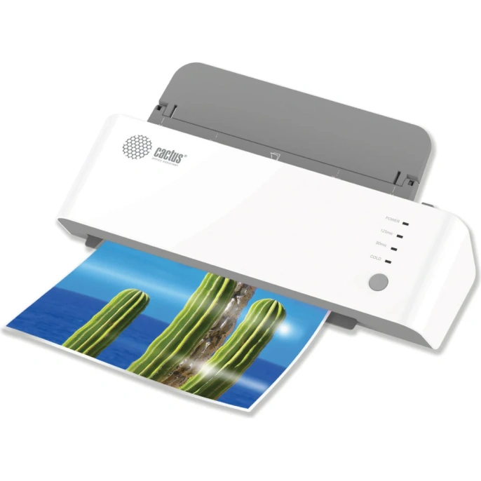 Ламинатор Cactus белый, А4, 80-125 мкм, 60см/мин, 2 вала, ламинирование фото CS-LAB-A4600 1368022