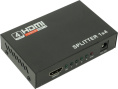 Разветвитель HDMI 1x4 Espada EDH12 с усилителем до 30м v1.4 поддержка 3D + б.п.