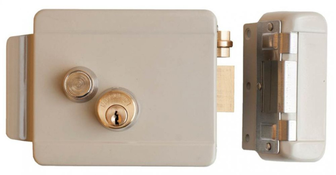 Замок электромеханический FALCON EYE FE-2369i, серый