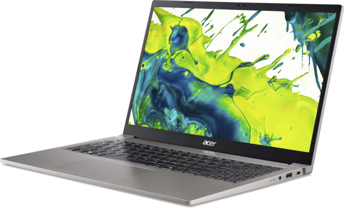 Ноутбук Acer Aspire Lite AL15-33P-32EH 15.6" FHD IPS, Intel Core 3 N355, 8Gb, 512GB SSD, no OS, серебристый (NX.D2MER.001)