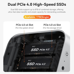 Мини-компьютер BEELINK Ryzen 7 H255 BL/SER9/255/32G/1TB/ Space Gray