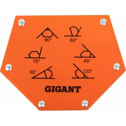 Угольник магнитный шестиугольник 75LBS (0, 45, 60, 75, 90, 135 град; усилие 34 кг) Gigant G-0515