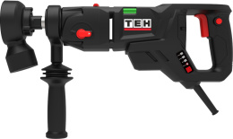 Дрель TEH TCD8130BL (мощность: 1.8 кВт, число скоростей: 2, тип сверления: сухое, максимальный диаметр сверления в кирпиче: 132 мм, диаметр резьбы шпинделя: м18, поставляется в пластиковом кейсе в комплекте с оснасткой для сверления подрозетников)