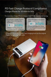 Мобильный аккумулятор Romoss Sense 8P+ 30000mAh QC3.0 18W 3A 2xUSB-A/USB-C белый