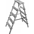 Алюминиевая стремянка двусторонняя, 5 ступеней Gigant AS 205