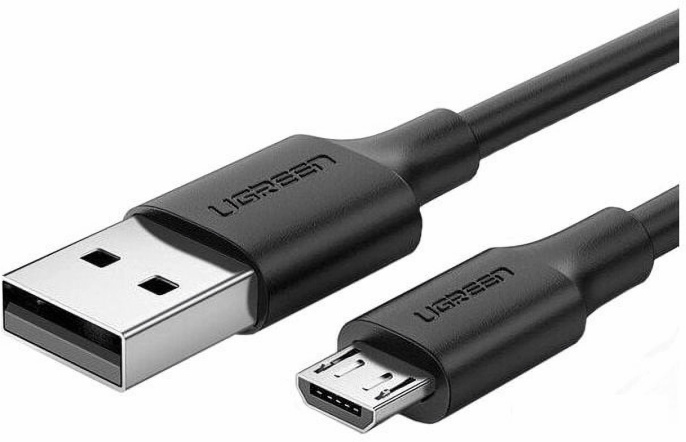 Кабель UGREEN US289 60135 USB 2.0 A to Micro USB Cable Nickel Plating. Длина: 0,5м. Цвет: черный