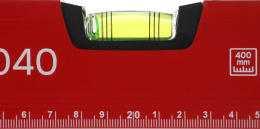Уровень RGK U2040 пузырьковый 3глаз. магнит. красный 4610011873720