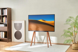 Подставка для телевизора Cactus CS-ST3644BKWN, 43-65", напольный, черный  / орех