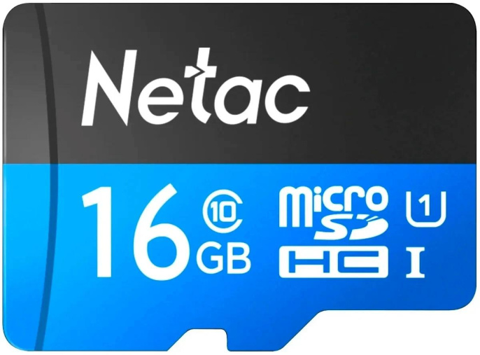 Карта памяти microSDHC NETAC 16 ГБ, Class 10, P500 Ultra, 1 шт., без адаптера [nt02p500ult-016g-s]