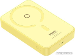 Портативное зарядное устройство Baseus P10064101Y23-00 MagPro Magnetic Bracket Wireless Fast-Charging 5000mAh 20W Lemon Yellow; с кабелем Type-C to Type-C 30cm White