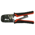 Кримпер STEKKER CTLS007 для обжима RJ разъемов RJ-45 (8P8C), RJ-12 (6P6C) и RJ-11 (6P4C и 6P2C), черный/красный, 49613