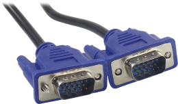 Кабель VGA Pro Cablexpert CC-PVGA-6 черный, 1.8м, 15M/15M, экран, феррит. кольца, пакет CC-PVGA-1.8M