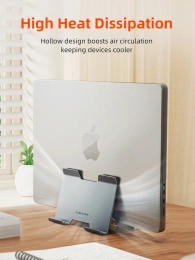 Вертикальная подставка CABLETIME CS17G (CT-VLP03-AG) для ноутбука Gravity