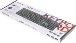 Клавиатура Defender Astra HB-588, проводная, USB, мембранная, черный [45588]