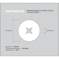 Фибровый круг 60+ 125х22 мм, 3 шт/уп Inforce 11-25-160