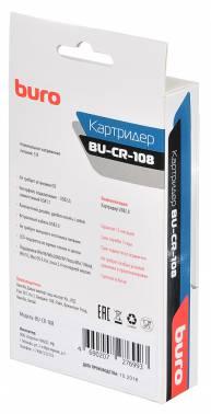 Картридер внешний Buro BU-CR-108, черный