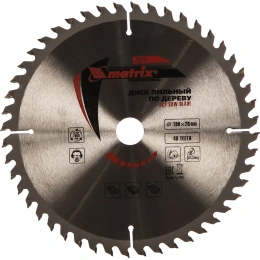 Диск пильный 190х20 мм; 48T по дереву Matrix 73214