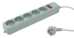 Сетевой фильтр PC PET AP01006-3-G, 3м, серый