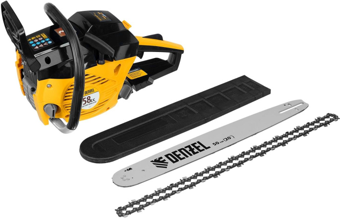 Бензопила Denzel DGS-5820 4.1л.с. дл.шины:20" 50cm 95235