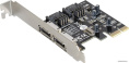 Контроллер ExeGate EXE-501 (PCI-E x1 v2.0, SATA3 6Gb/s, 2 int.+2 ext., ASMedia Chipset ASM1061) EX283707RUS