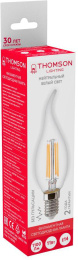 Лампа филам. Thomson Filament TH-B2080 11Вт цок.:E14 свеча 220B св.свеч.бел.нейт. Tail Candle упак.:1шт