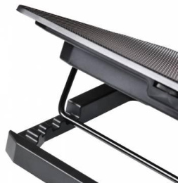 Подставка для ноутбука Buro BU-LCP156-B214H, 15.6", 355х255х30 мм, 2хUSB, вентиляторы 2 х 140 мм, 900г, черный