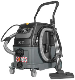 Пылесос P.I.T. PVC40-C строительный, электрический, 1600Вт, розетка 2кВт, коннектор, 40л, сух/мокр