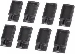 Набор накладок Pony Jorgensen 7461 8 шт, для струбцин серии Light Duty 33606 и 33612, обеспечивают надежную защиту поверхности заготовок от повреждений в процессе работы, цвет: черный (Pony 7461)