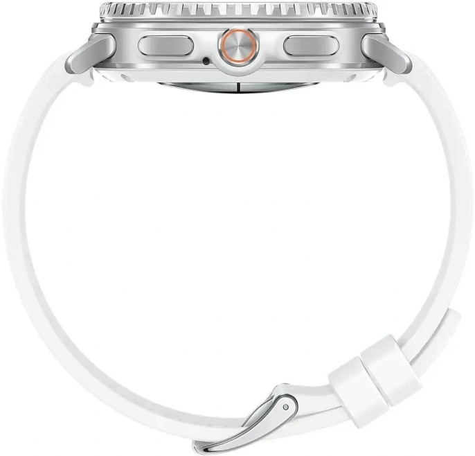Смарт-часы Samsung Galaxy Watch 8 Classic 46мм 1.3" Super AMOLED корп.серебристый рем.белый SM-L500NZWAMEA