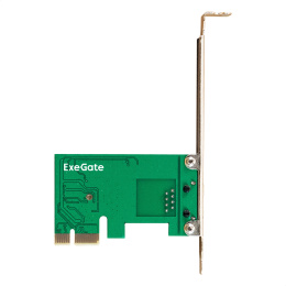 Сетевой адаптер ExeGate EXE-560 PCI-E x1 v2.0, 1xRJ45, UTP 10/100/1000Mbps, Realtek Chipset RTL8111C EX281224RUS