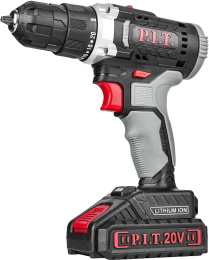 Дрель-шуруповёрт P.I.T. PSR18-D5 Promo аккумуляторная, 20В, 30Нм, 2ск, 0-350/1350, БЗП 10мм, 1 акб 1.5Ач, ЗУ, коробка