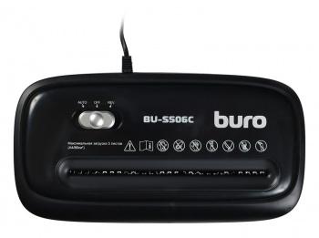 Уничтожитель бумаг Buro Home BU-S506C,  P-4,  4х36 мм, 5 лист. одновременно, 12л