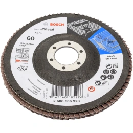 Круг лепестковый Best for Metal для УШМ (125 мм; К60) Bosch 2608606923