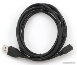 Cablexpert Кабель USB 2.0 Pro, AM/microBM 5P, 1м, экран, черный, пакет CCP-mUSB2-AMBM-1M