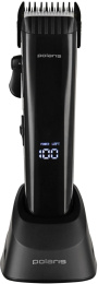 Машинка для стрижки Polaris PHC 4100 черный 3Вт насадок в компл:9шт