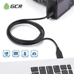 Greenconnect Кабель 1.8m USB 2.0, AM/mini 5P, черный, 28/28 AWG, экран, армированный, морозостойкий